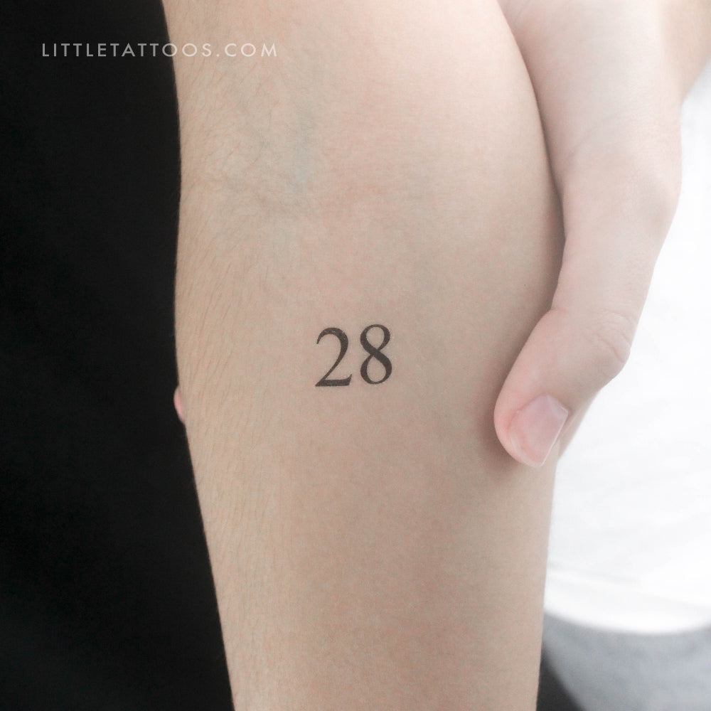 28 Temporary Tattoo - Set of 3