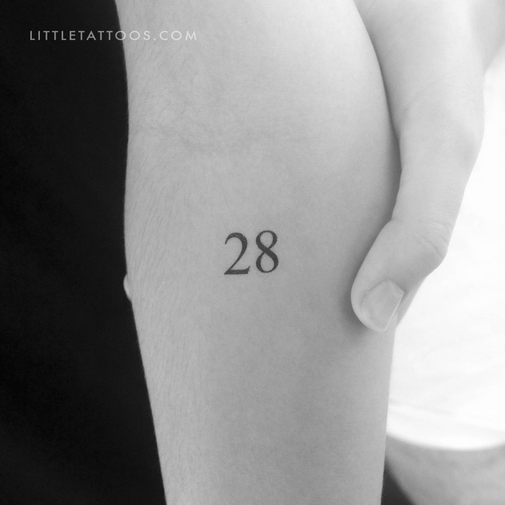 28 Temporary Tattoo - Set of 3