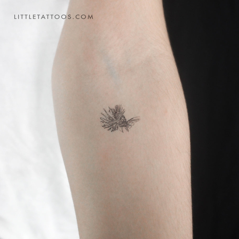 Tatuaje temporal de pez escorpión - Juego de 3