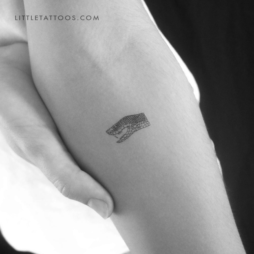 Tatuaje temporal de víbora - Juego de 3