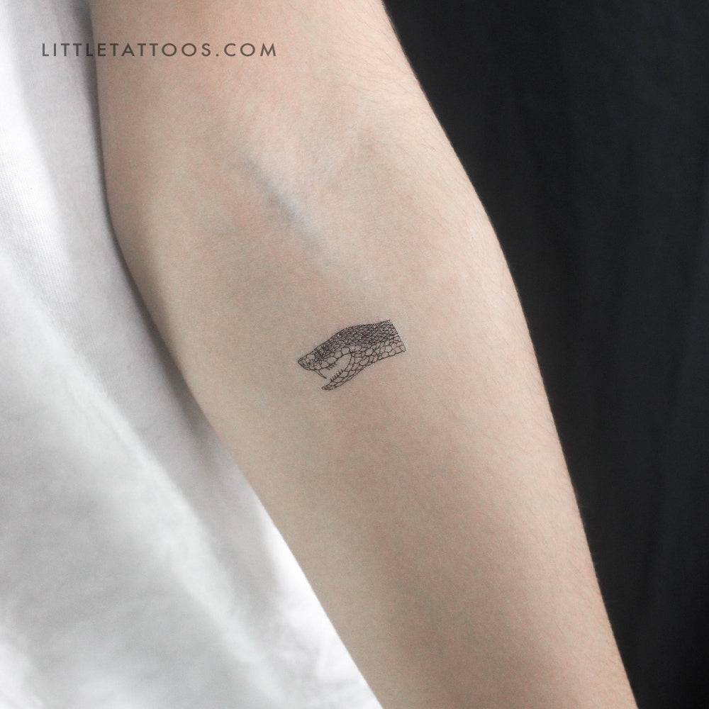 Tatuaje temporal de víbora - Juego de 3