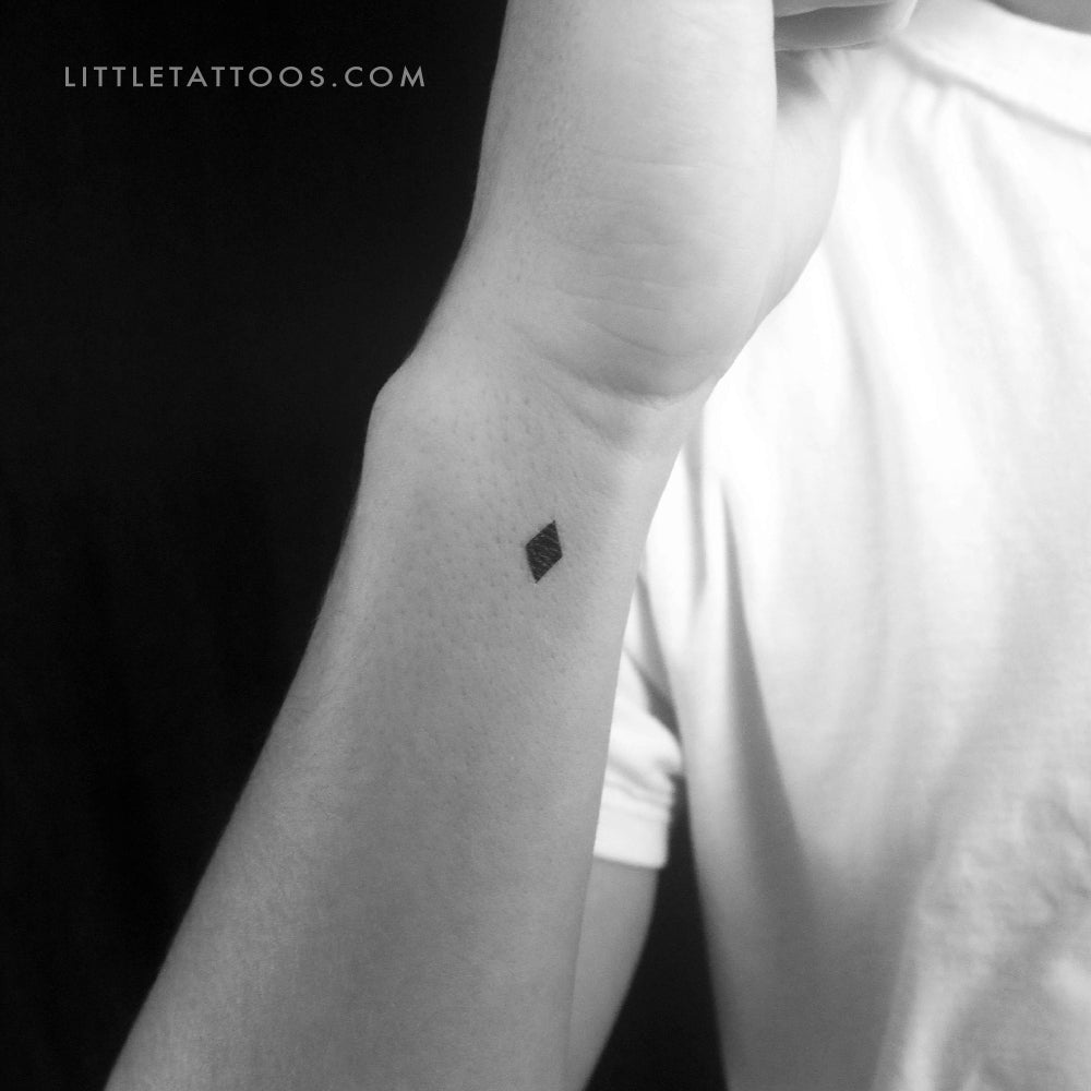Tatuaje temporal de rombo negro (juego de 3)