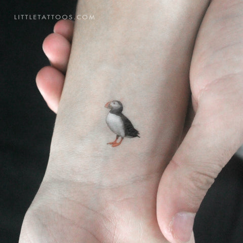 Puffin Temporary Tattoo - Set of 3