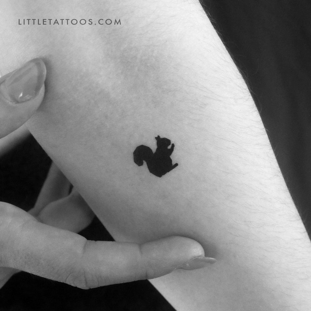 Little Squirrel Temporary Tattoo - Set of 3