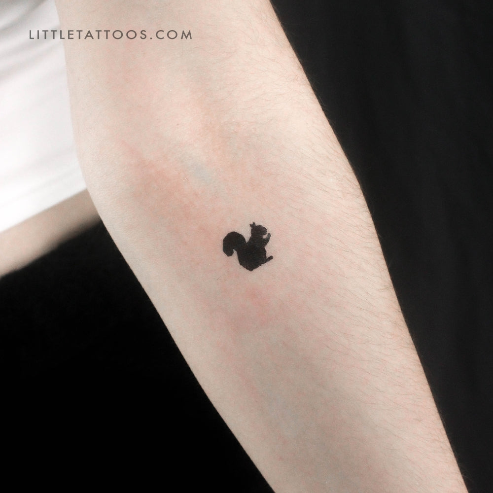 Little Squirrel Temporary Tattoo - Set of 3
