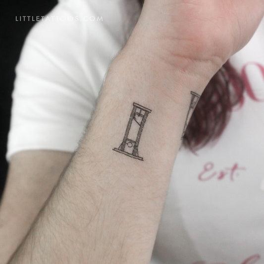 Tatuaje temporal de guillotina - Juego de 3