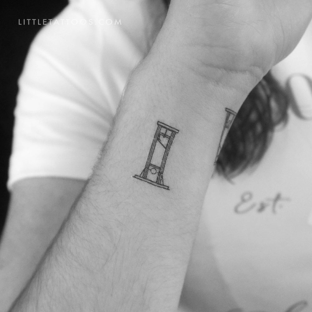 Guillotine Temporary Tattoo - Set of 3