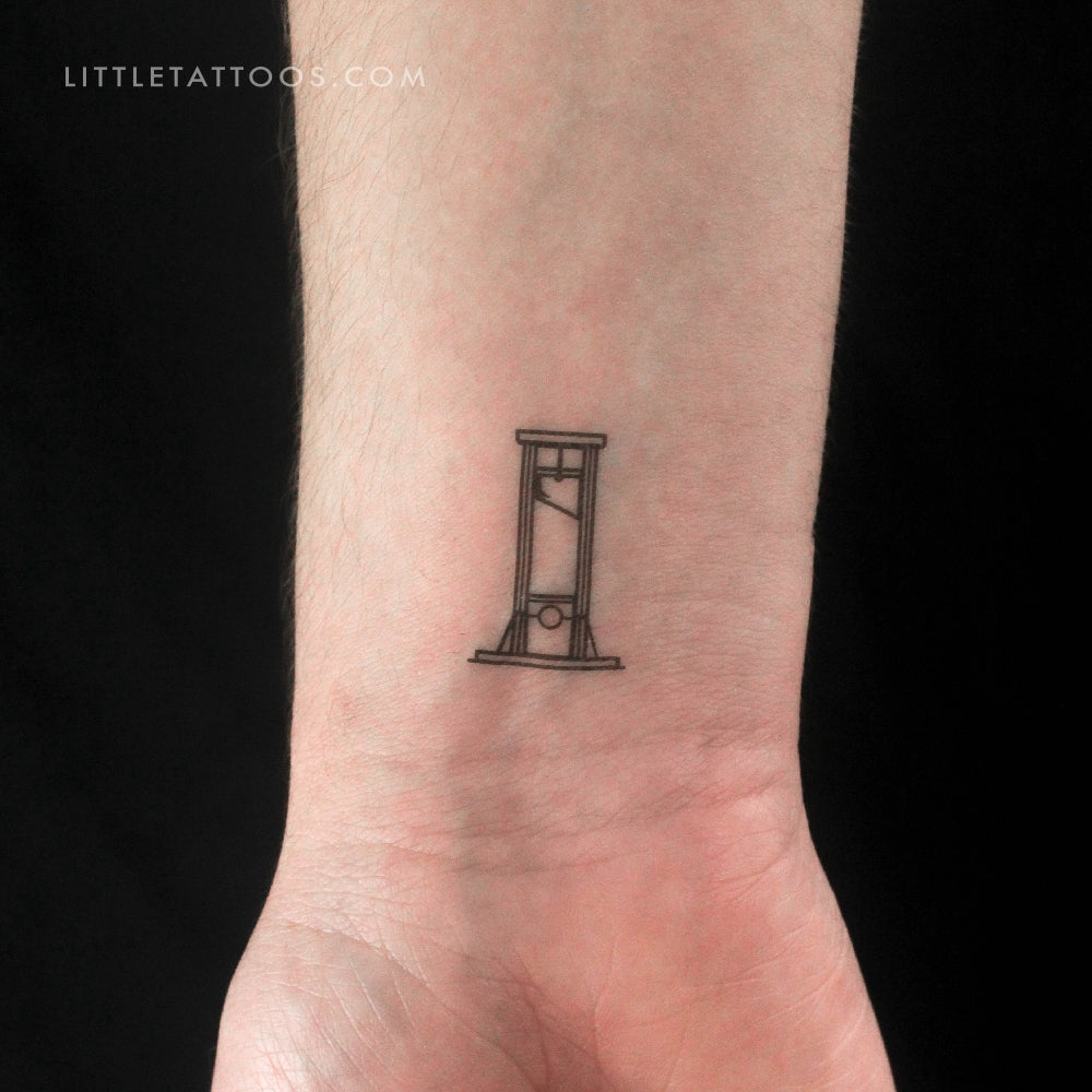 Guillotine Temporary Tattoo - Set of 3