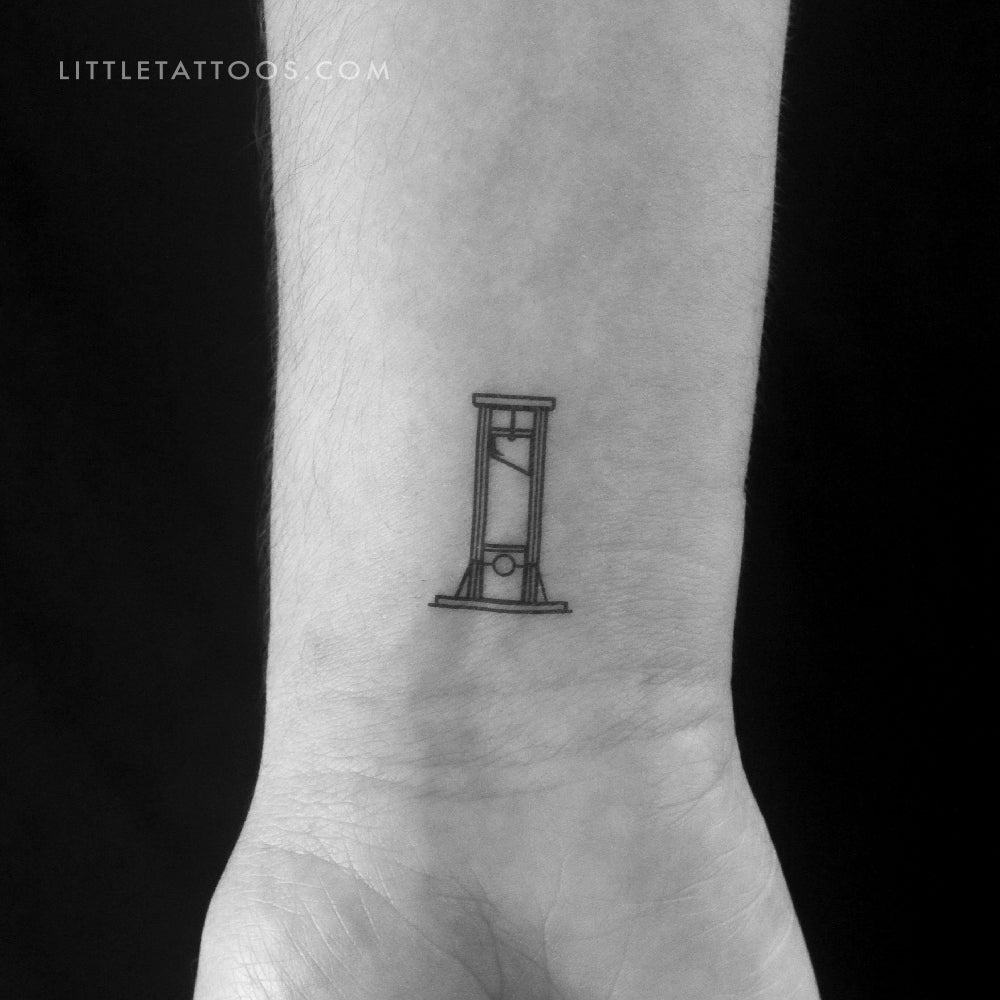 Guillotine Temporary Tattoo - Set of 3