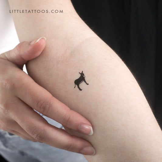 Small Donkey Temporary Tattoo - Set of 3