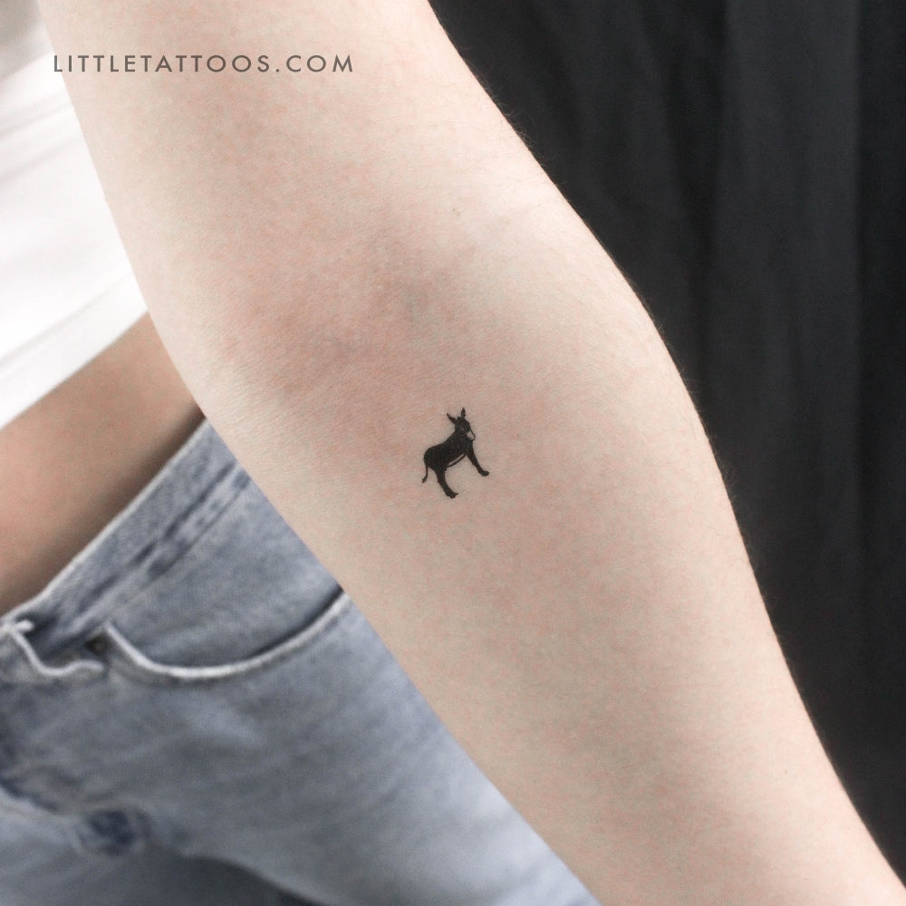 Small Donkey Temporary Tattoo - Set of 3