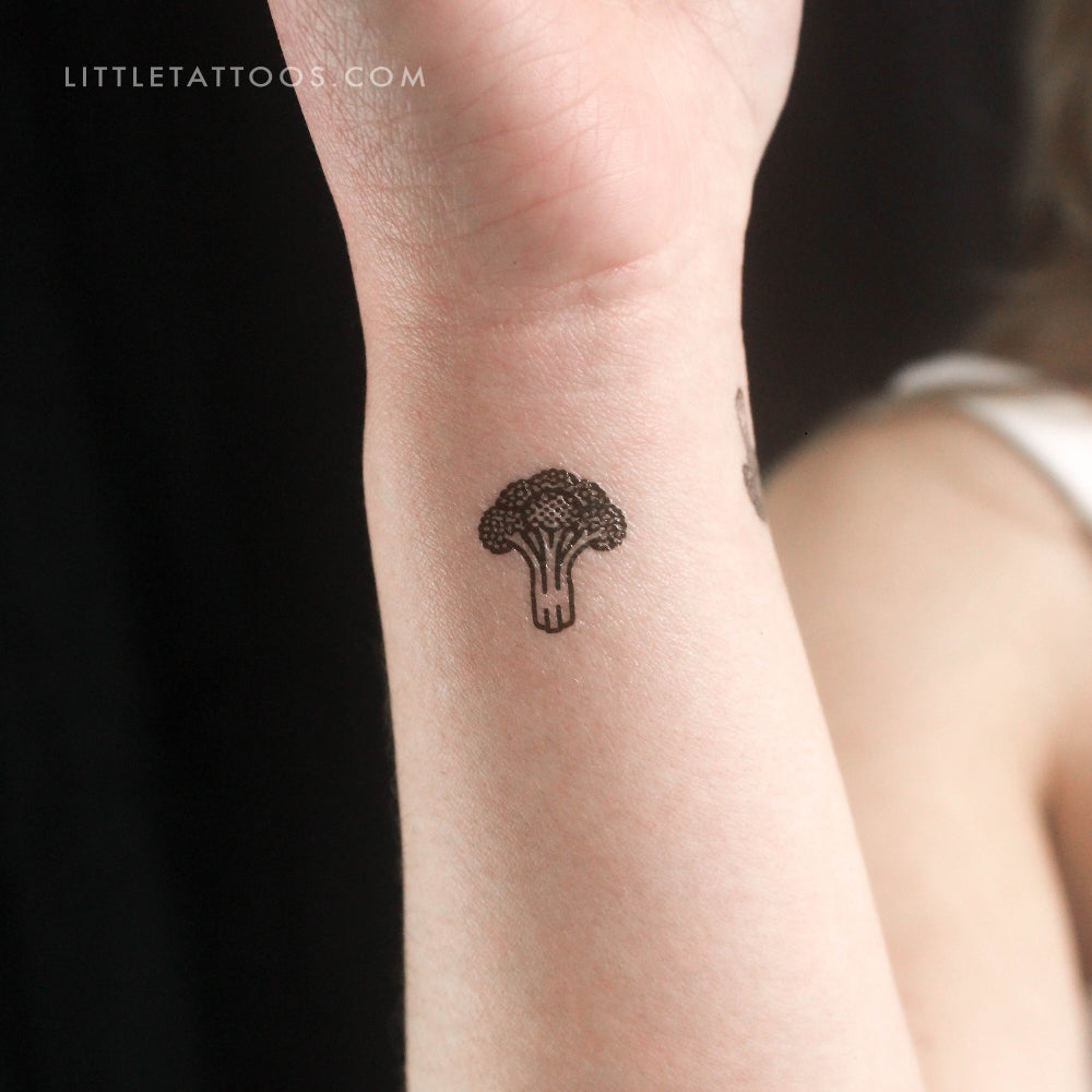 Little Broccoli Temporary Tattoo - Set of 3