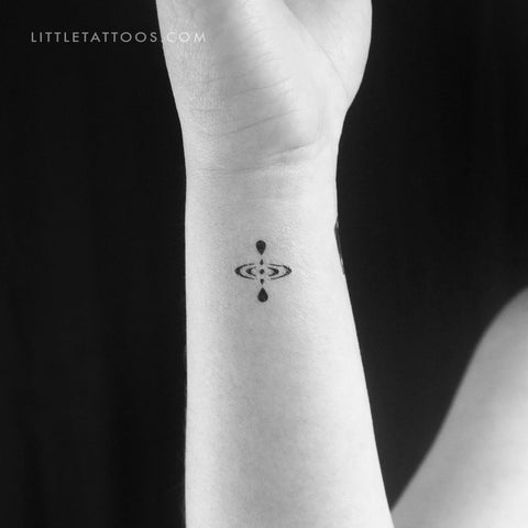 Little Mindfulness Symbol Temporary Tattoo - Set of 3