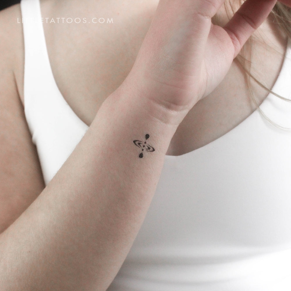 Little Mindfulness Symbol Temporary Tattoo - Set of 3