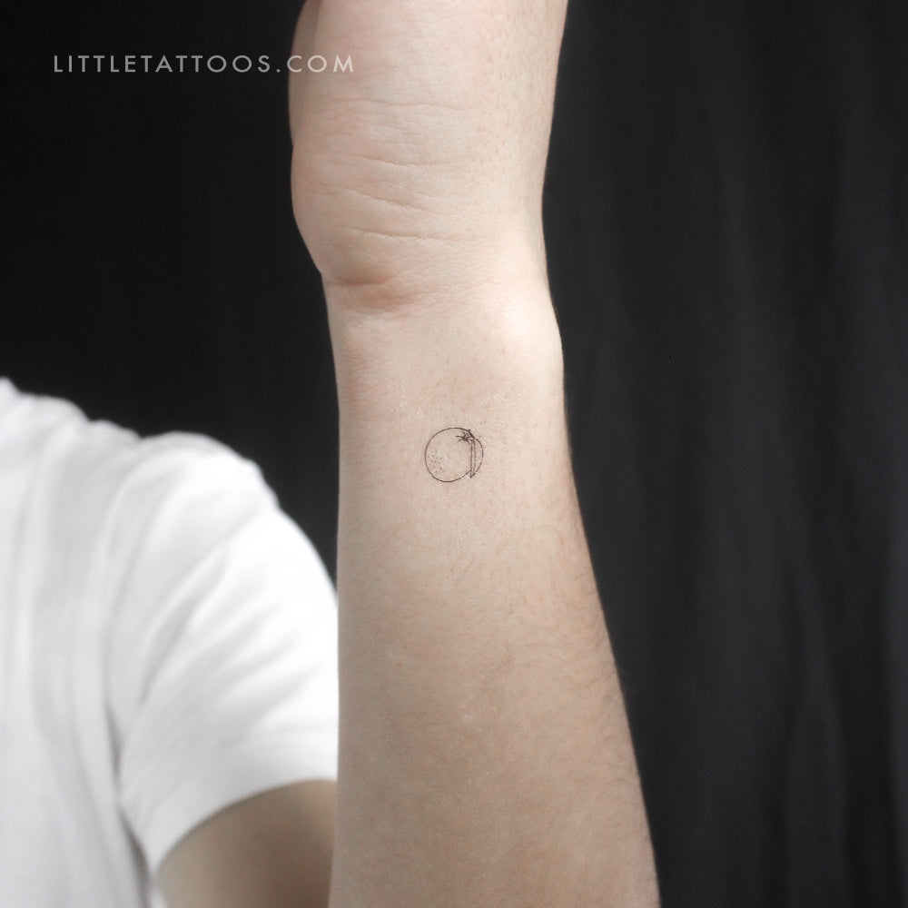 Tatuaje temporal naranja pequeño - Juego de 3