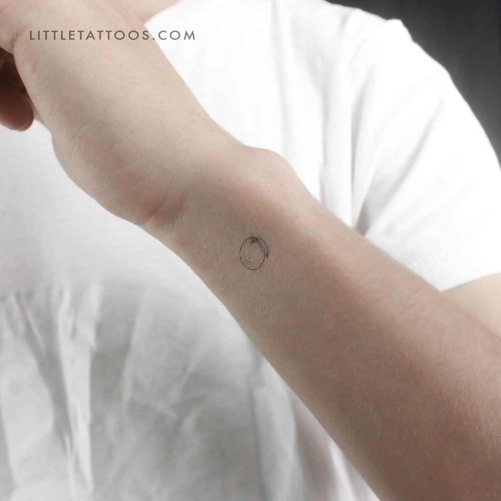 Tatuaje temporal naranja pequeño - Juego de 3