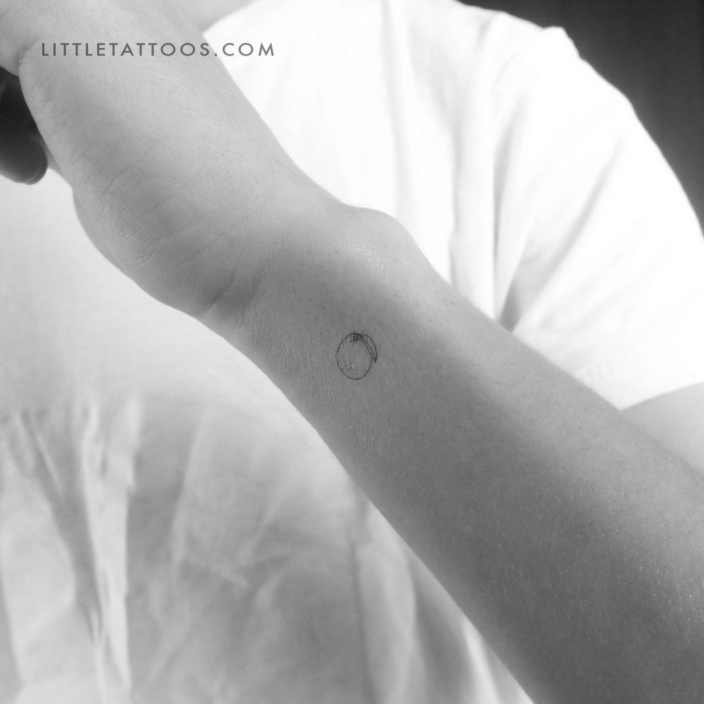 Tatuaje temporal naranja pequeño - Juego de 3