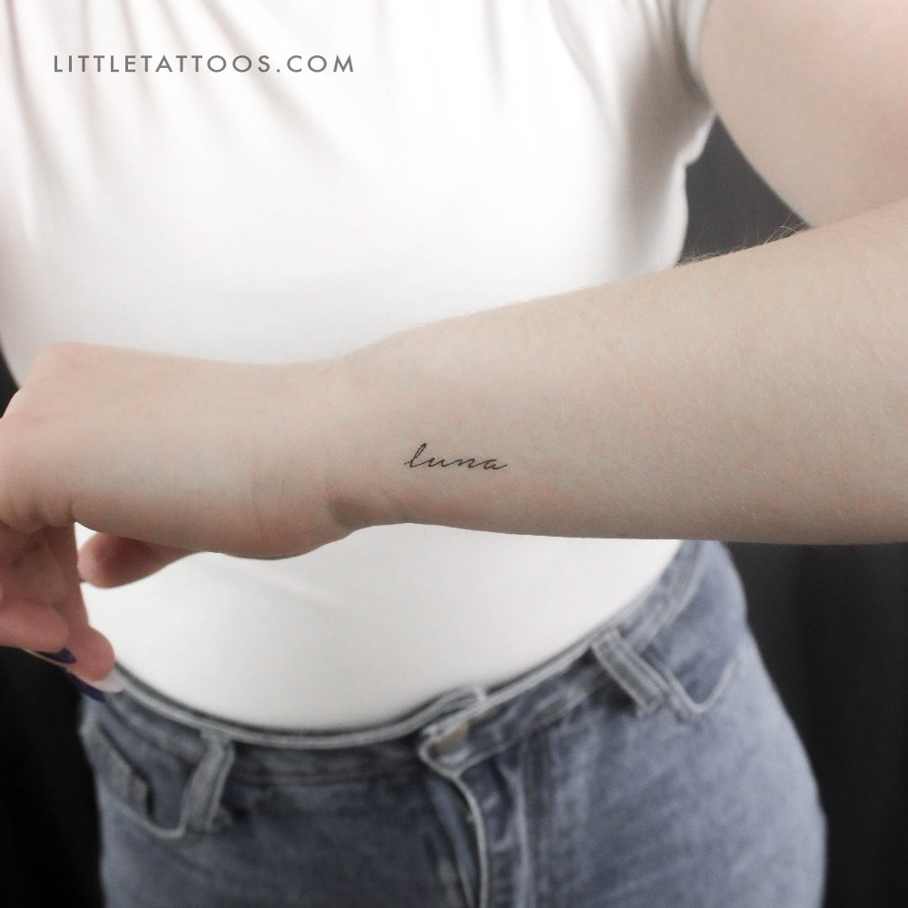 Tatuaje temporal de Luna - Juego de 3