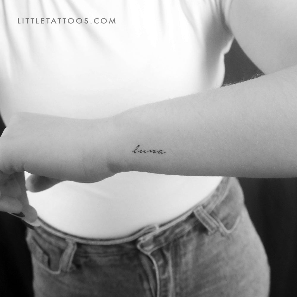 Tatuaje temporal de Luna - Juego de 3
