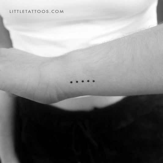 Five Dots Temporary Tattoo - Set of 3