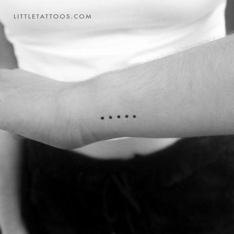 Five Dots Temporary Tattoo - Set of 3