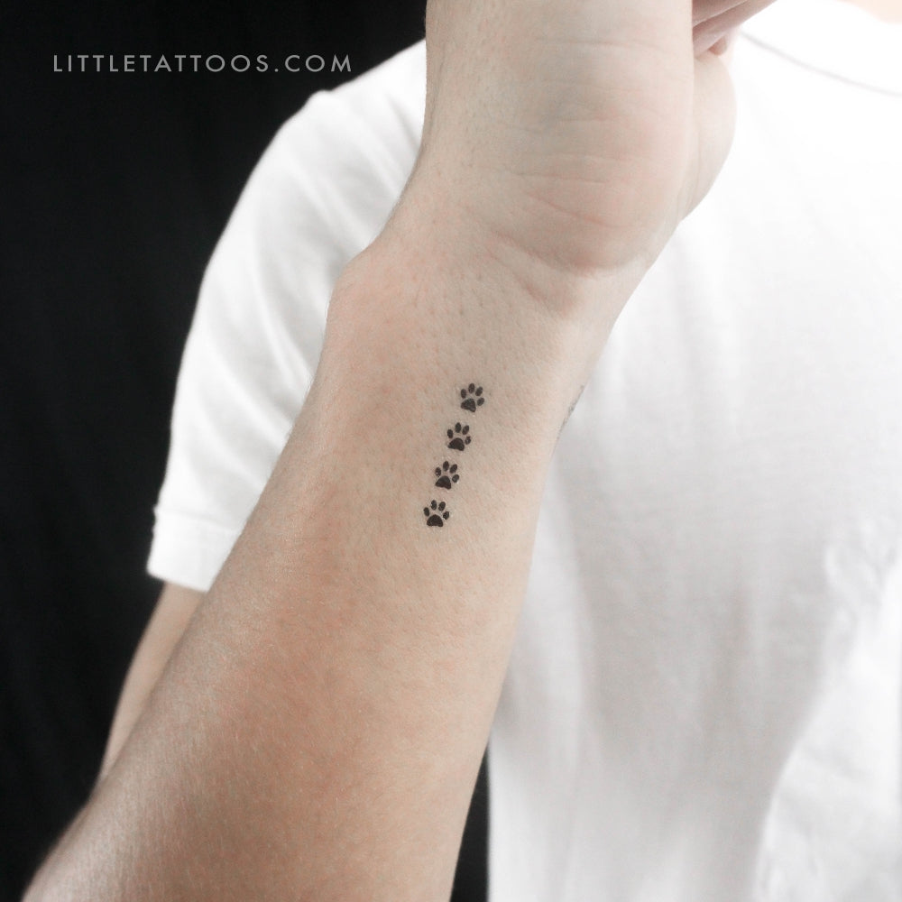 Cat and Paw Print Tattoo Ideas