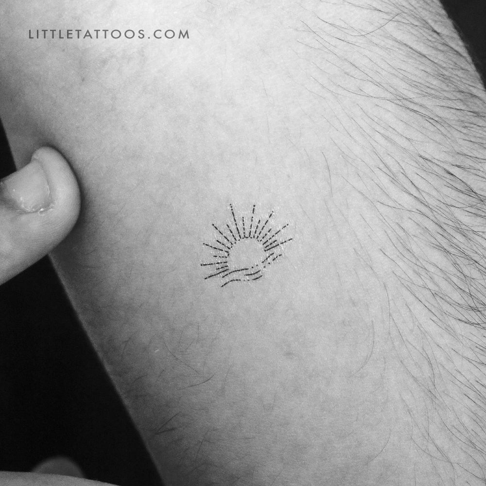 Boho Sunset Temporary Tattoo - Set of 3