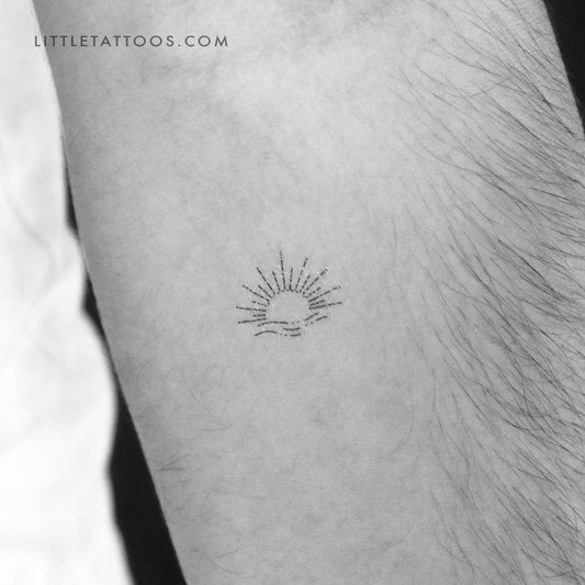 Boho Sunset Temporary Tattoo - Set of 3