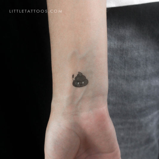 Poo Temporary Tattoo - Set of 3