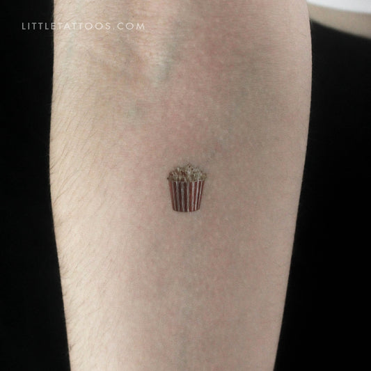 Little Popcorn Temporary Tattoo - Set of 3