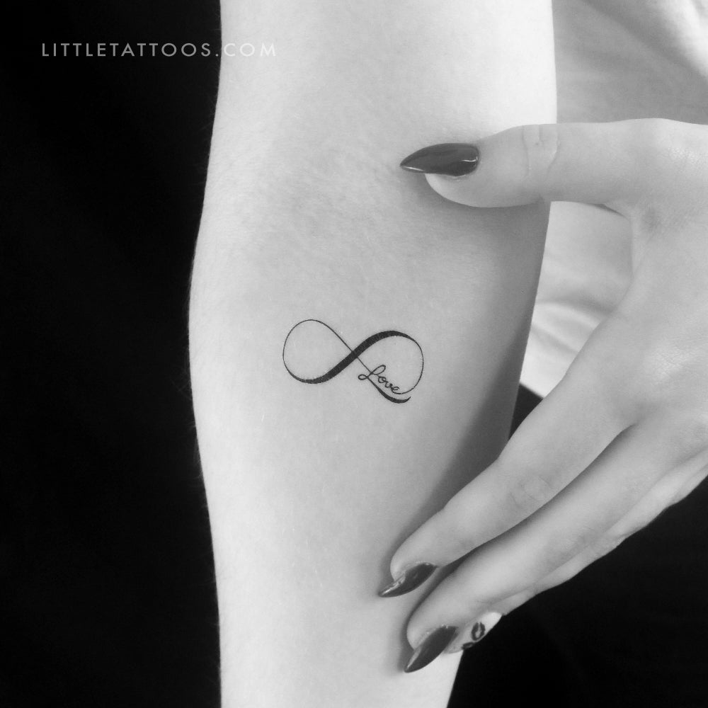 Tatuaje temporal del símbolo del infinito - Juego de 3