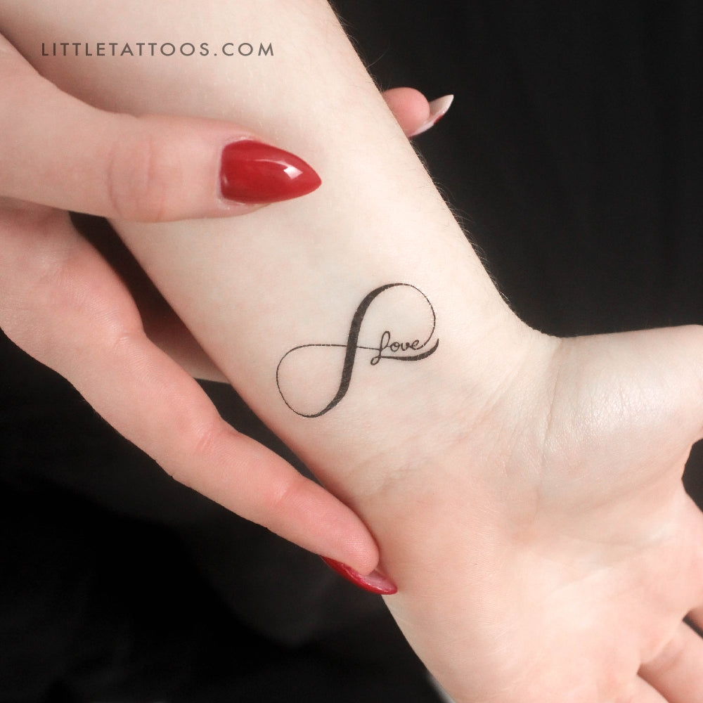 Tatuaje temporal del símbolo del infinito - Juego de 3