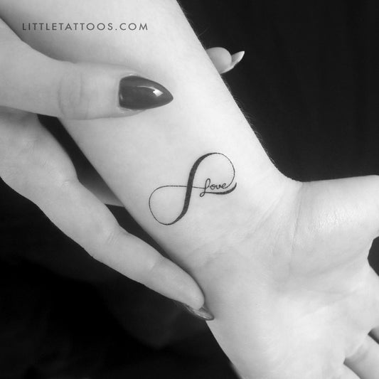Tatuaje temporal del símbolo del infinito - Juego de 3