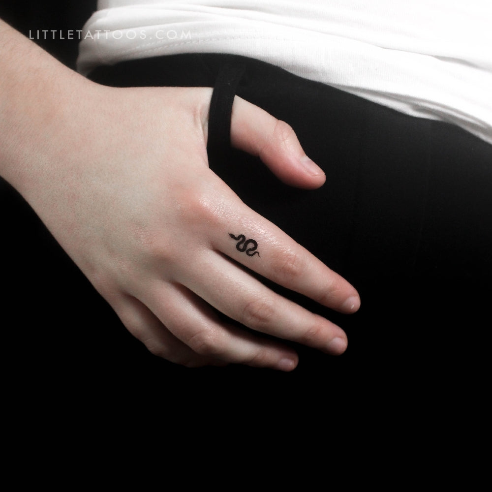 Tiny Snake Temporary Tattoo - Set of 3