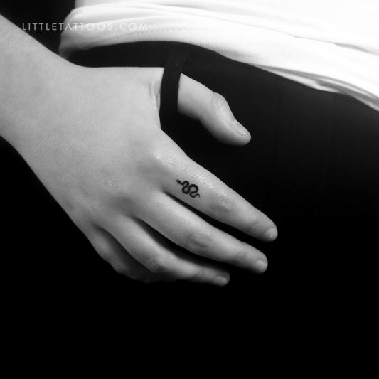 Tiny Snake Temporary Tattoo - Set of 3