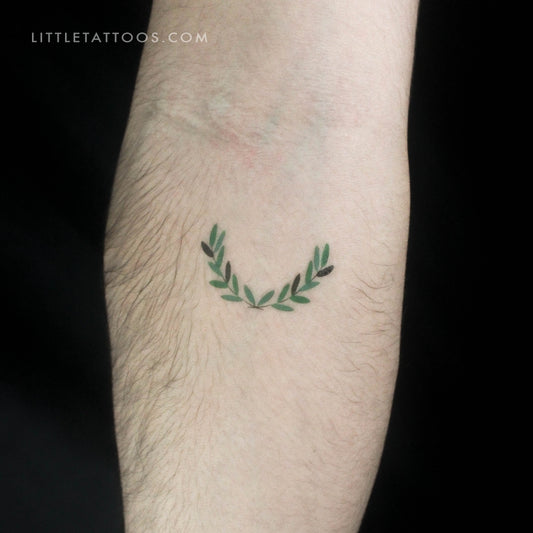 Laurel Wreath Temporary Tattoo by Zihee - Set of 3