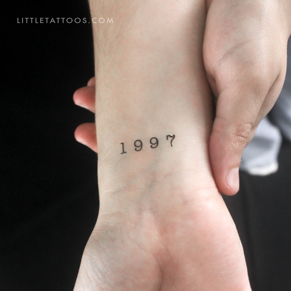 1997 Birth Year Temporary Tattoo - Set of 3