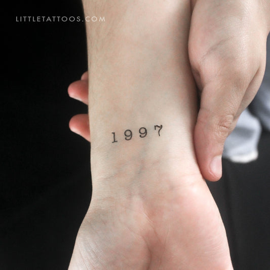 Tatuaje temporal del año de nacimiento 1997 (juego de 3)