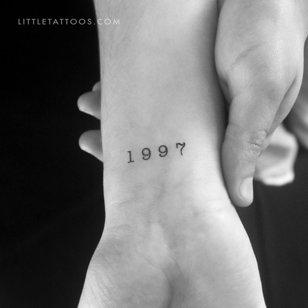1997 Birth Year Temporary Tattoo - Set of 3