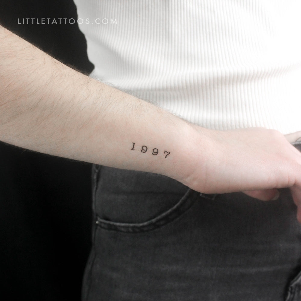 1997 Birth Year Temporary Tattoo - Set of 3