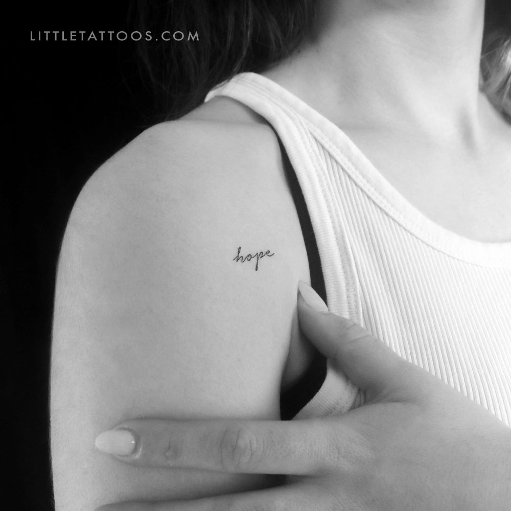'Hope' Temporary Tattoo - Set of 3
