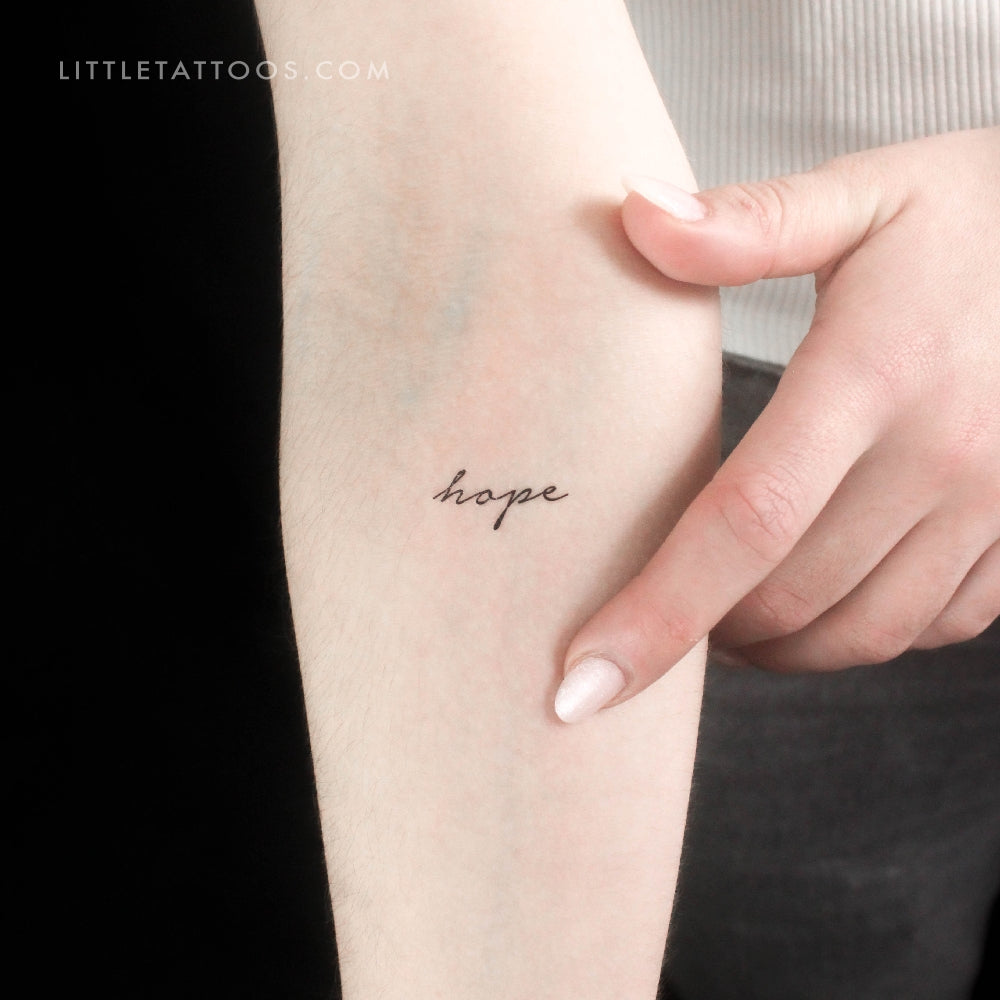 'Hope' Temporary Tattoo - Set of 3