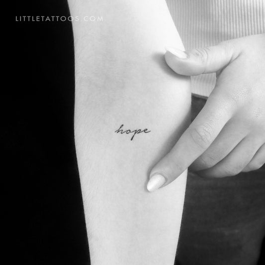 Tatuaje temporal "Esperanza" - Juego de 3