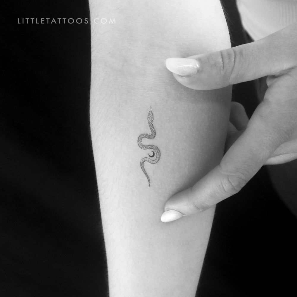 The Soma Snake by Jakenowicz Temporary Tattoo - Set of 3