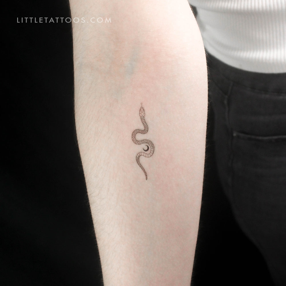 The Soma Snake by Jakenowicz Temporary Tattoo - Set of 3