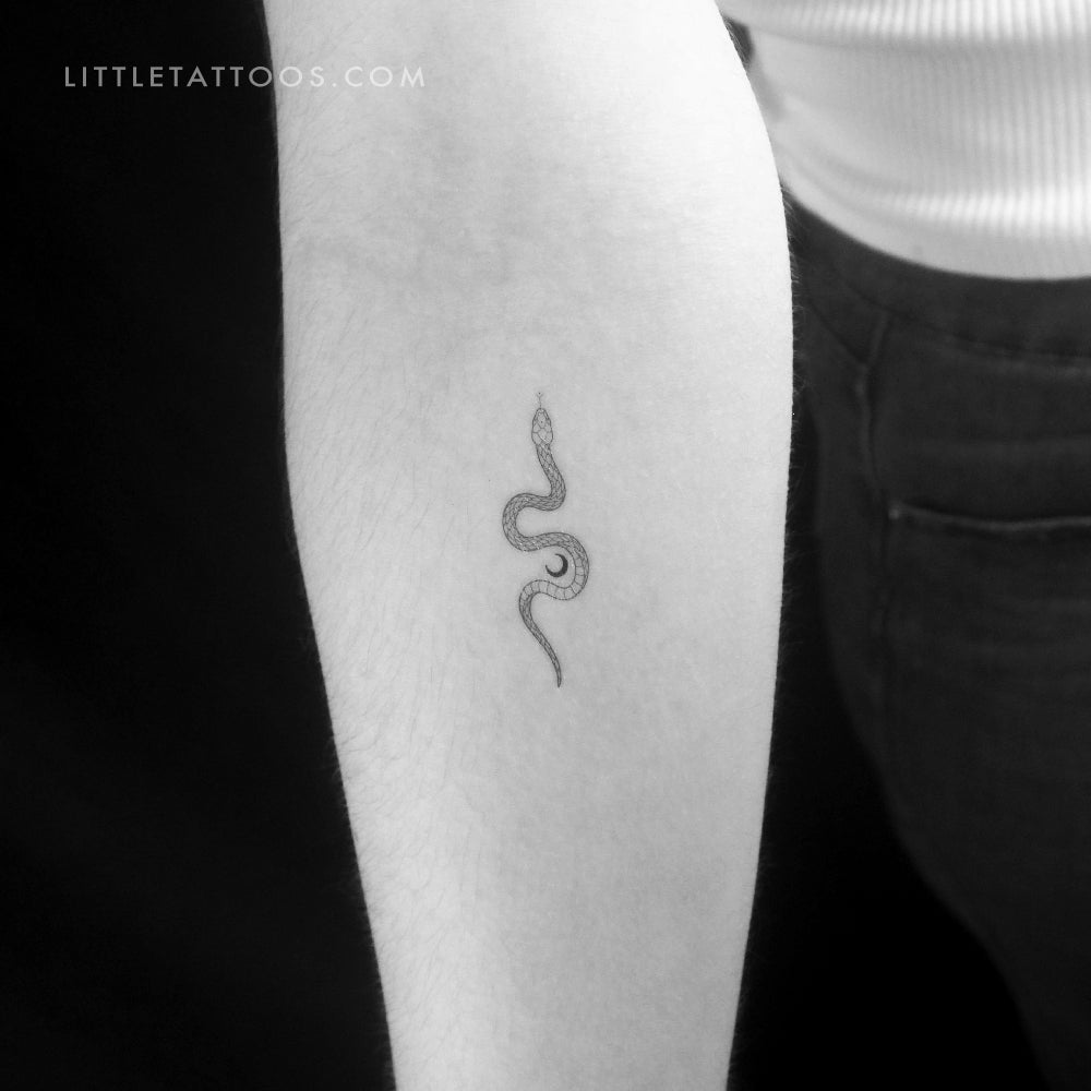 The Soma Snake by Jakenowicz Temporary Tattoo - Set of 3