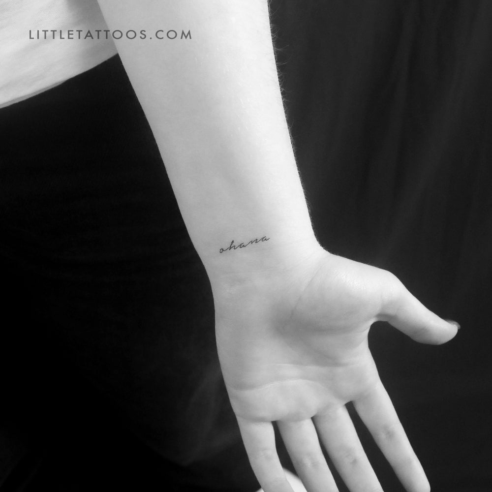 Ohana Temporary Tattoo - Set of 3
