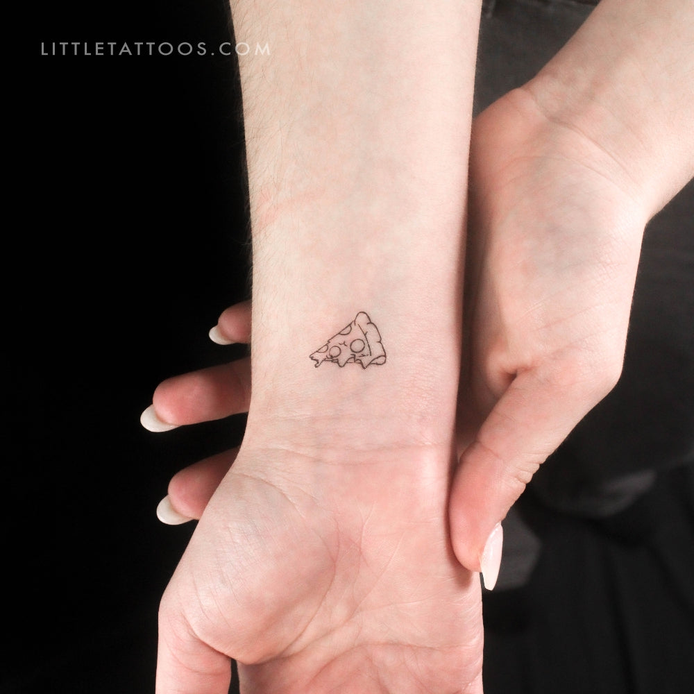 Slice of Pizza Temporary Tattoo - Set of 3