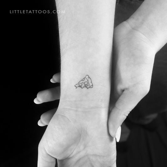 Slice of Pizza Temporary Tattoo - Set of 3