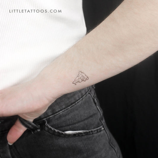 Slice of Pizza Temporary Tattoo - Set of 3